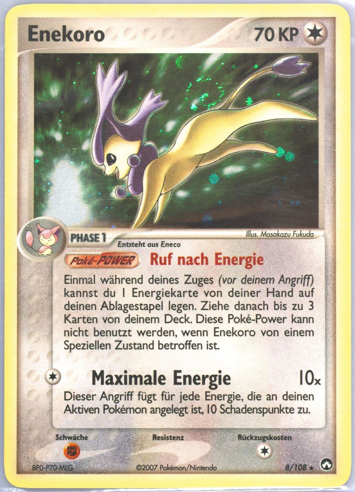 Enekoro-Holo German (8) 2007 Pokemon EX Power Keepers
