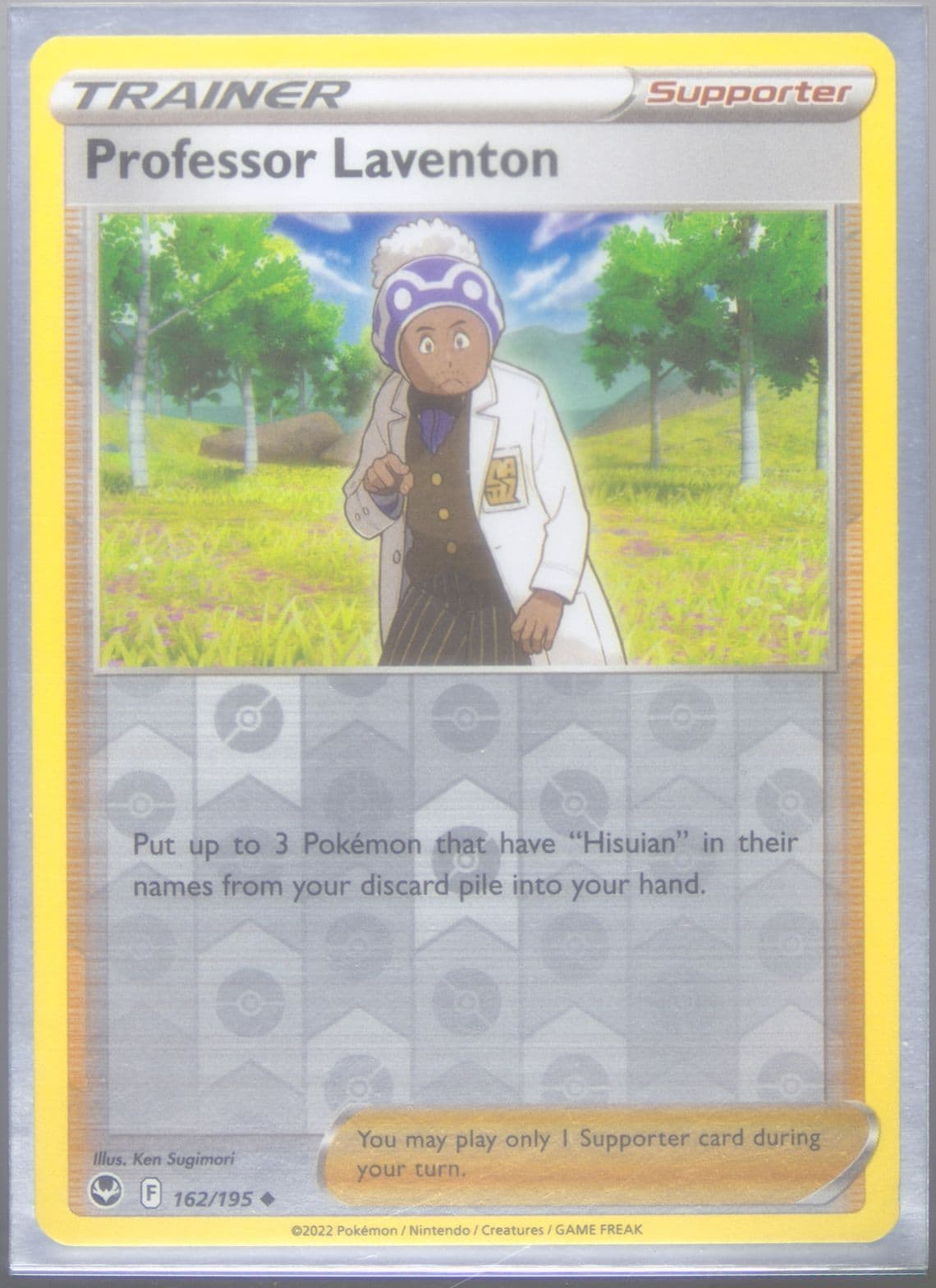 Professor Laventon-Reverse Foil (162) 2022 Pokemon Sword & Shield Silver Tempest