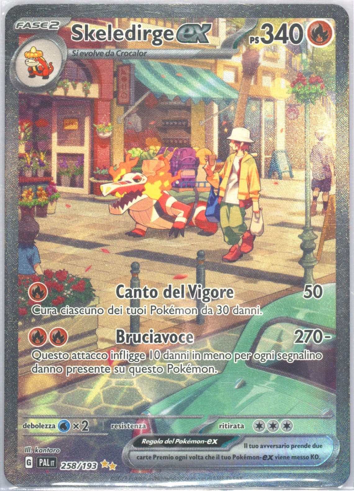 Skeledirge EX Special Illustration Rare (258) 2023 Pokemon Italian Pal It-Paldea Evolved