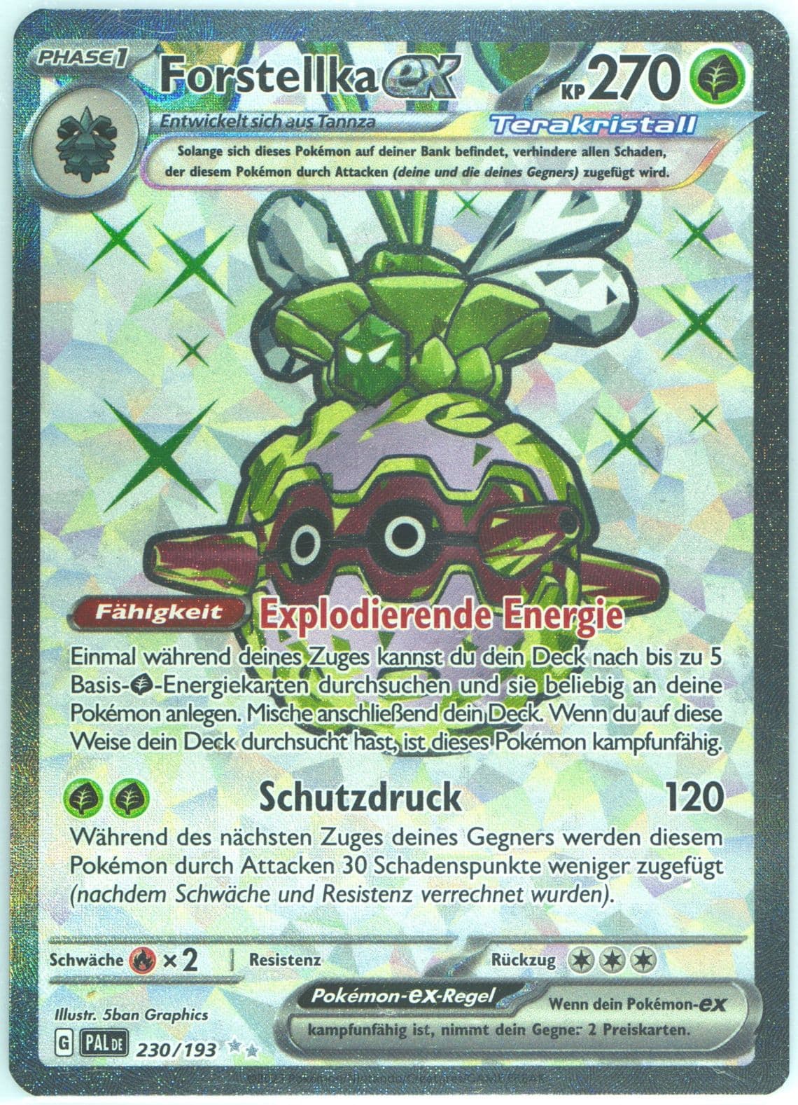 Forretress EX Ultra Rare (230) 2023 Pokemon German Pal de-Paldea Evolved