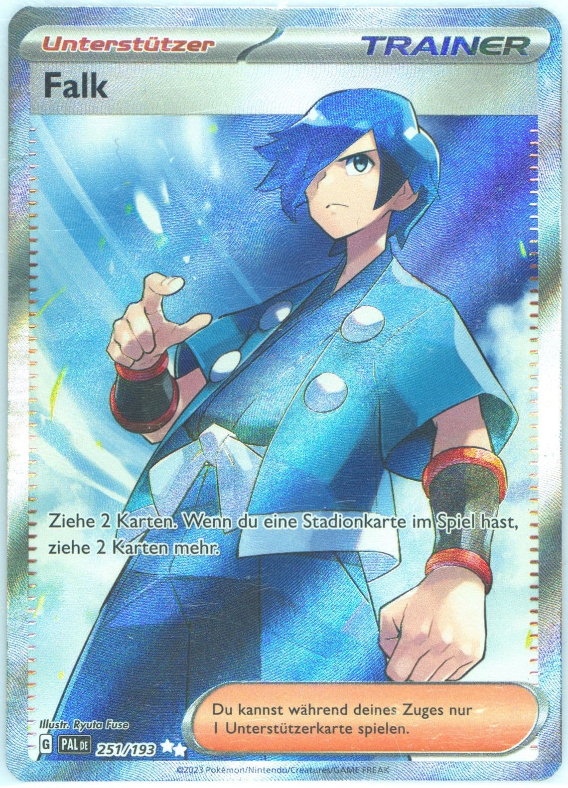 Falkner Ultra Rare (251) 2023 Pokemon German Pal de-Paldea Evolved