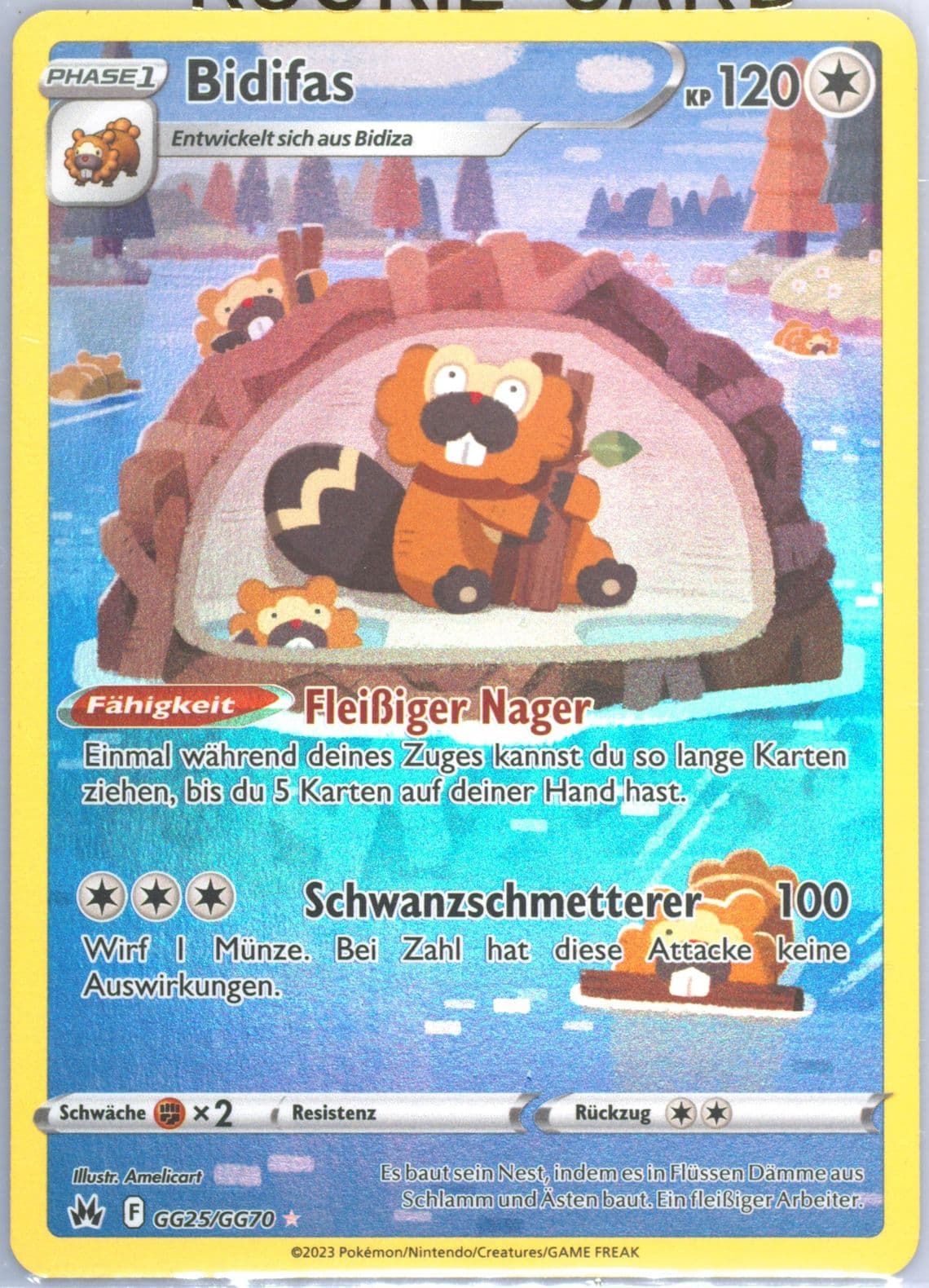 Full Art/Bidifas German (GG25) 2023 Pokemon Sword and Shield Crown Zenith