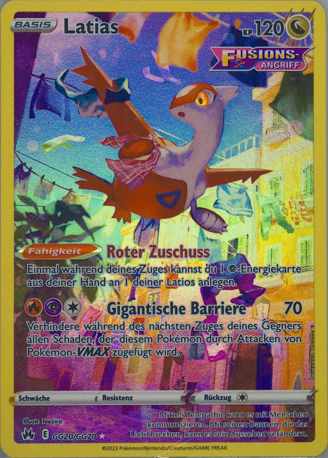 Full Art/Latias German (GG20) 2023 Pokemon Sword and Shield Crown Zenith