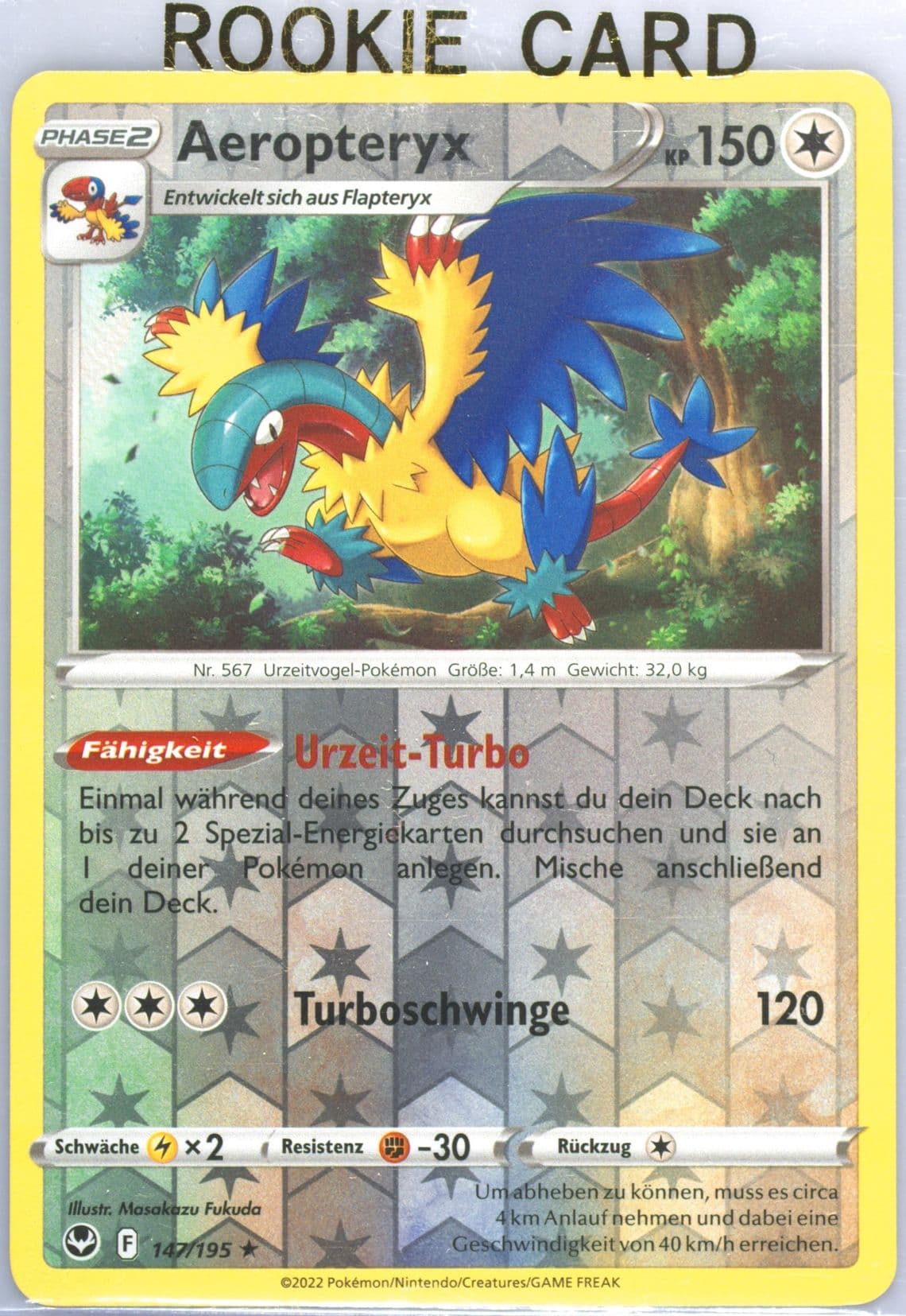 Aeropteryx-Reverse Foil German (147) 2022 Pokemon Sword & Shield Silver Tempest