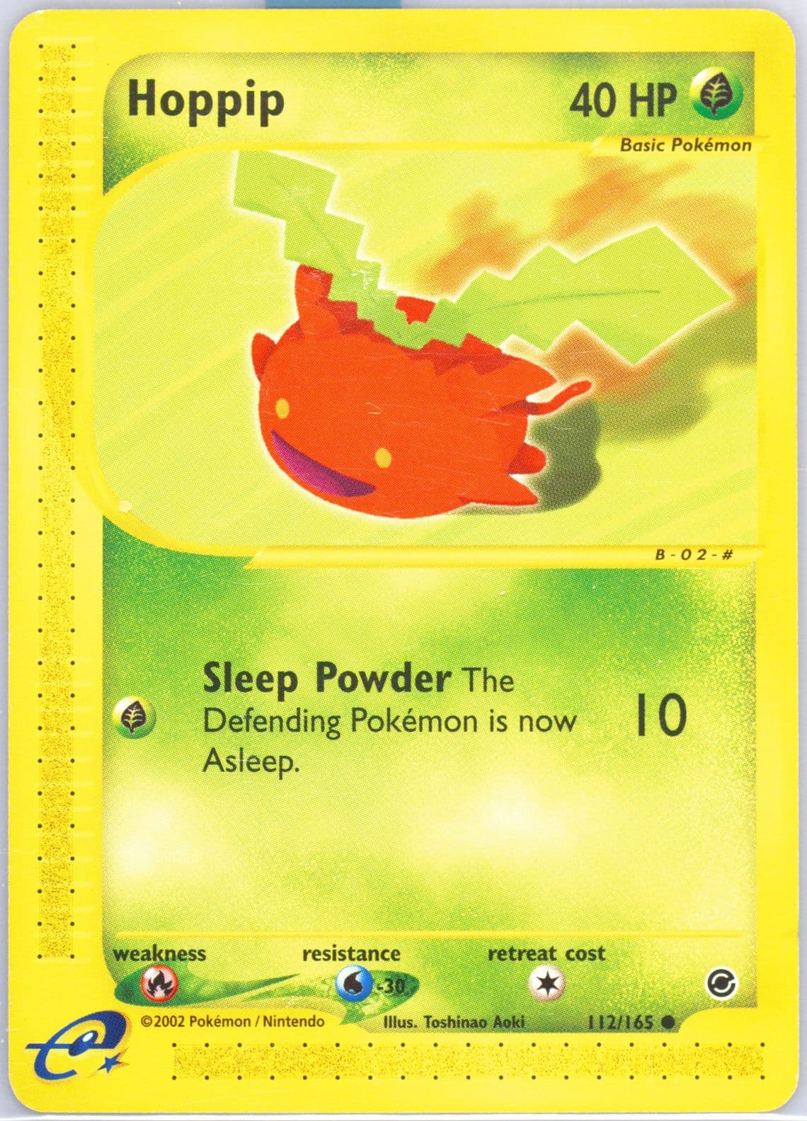 Hoppip E3 Convention Promo-Japanese Back (112) 2002 Pokemon Expedition