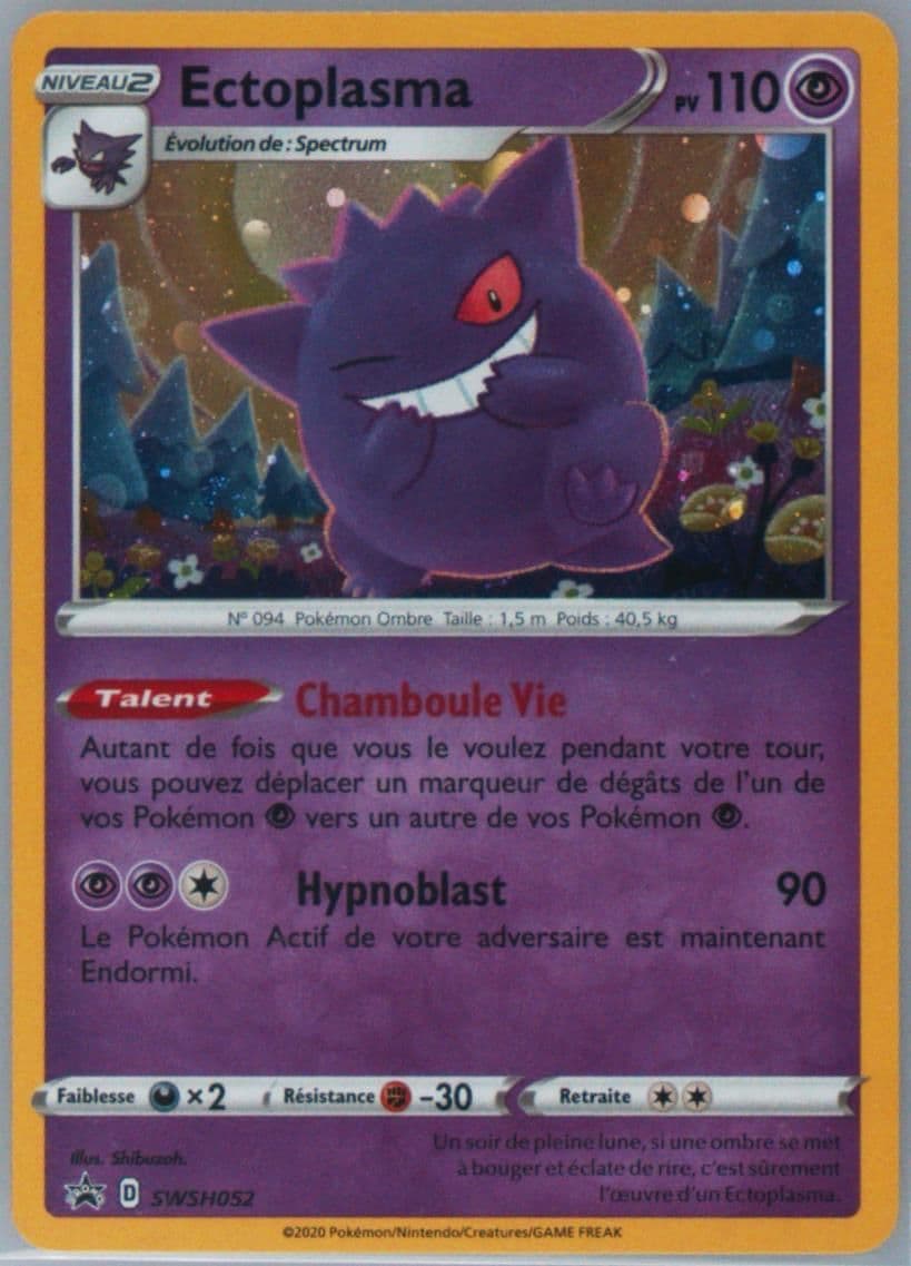 Ectoplasma-Holo Champion's Path Special Pin Collection-French (052) 2020 Pokemon Swsh Black Star Promo