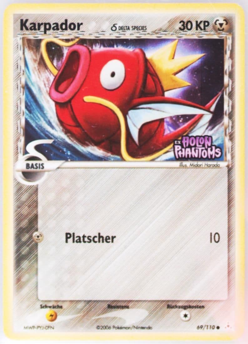 Karpador-Reverse Foil German (69) 2006 Pokemon EX Holon Phantoms