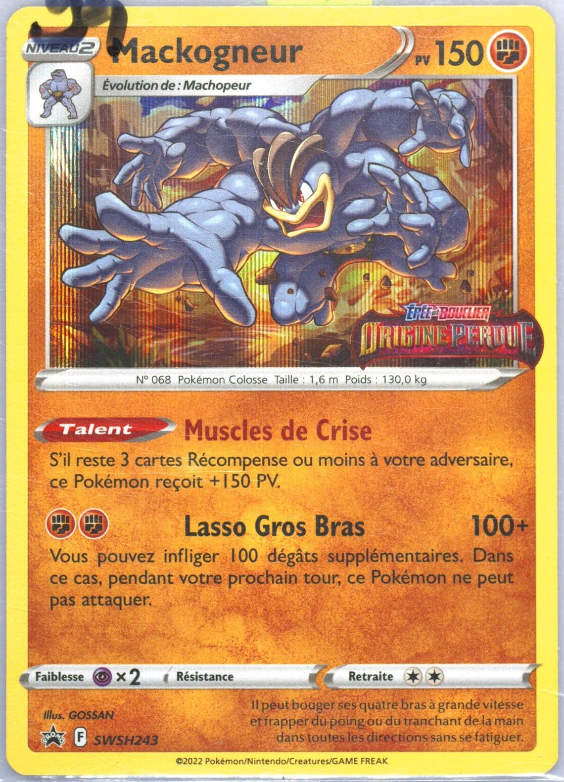 Mackogneur-Holo Prerelease-French (243) 2022 Pokemon Swsh Black Star Promo