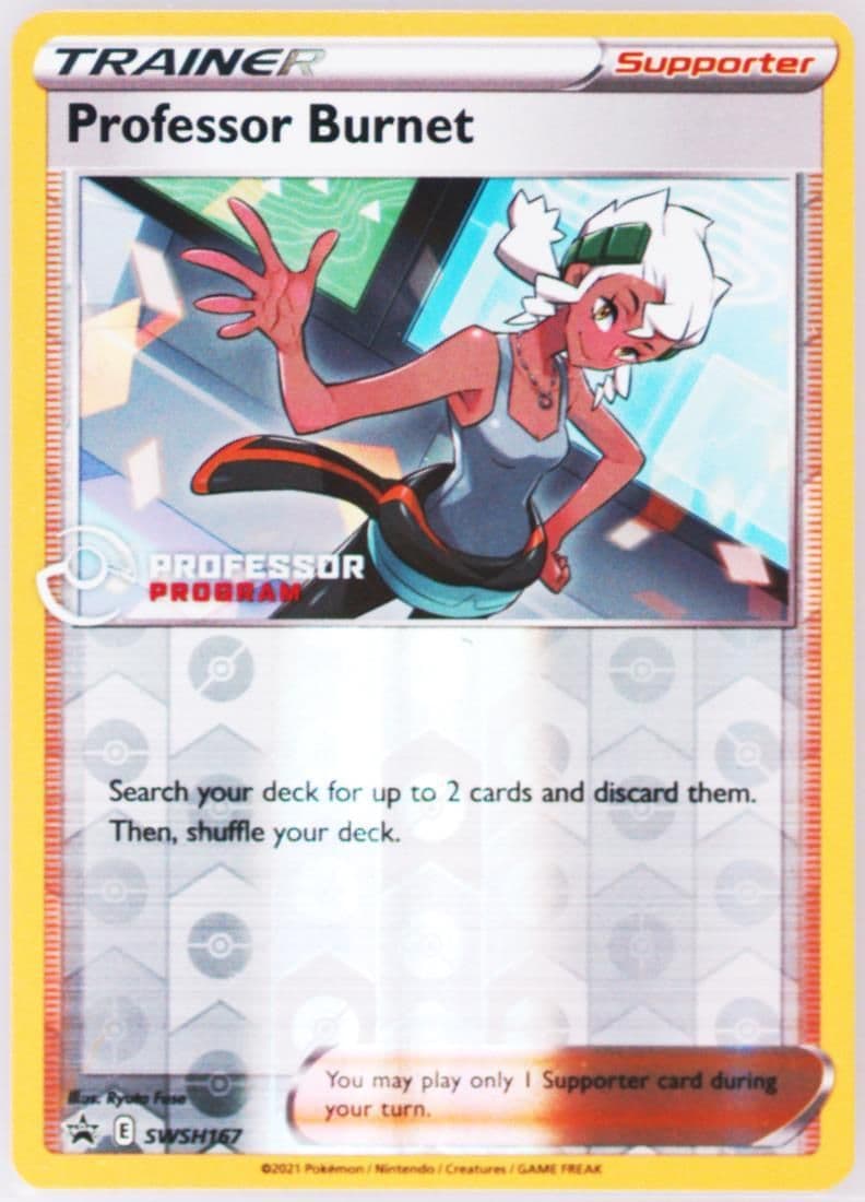 Professor Burnet 2022 Professor Program (167) 2021 Pokemon Swsh Black Star Promo