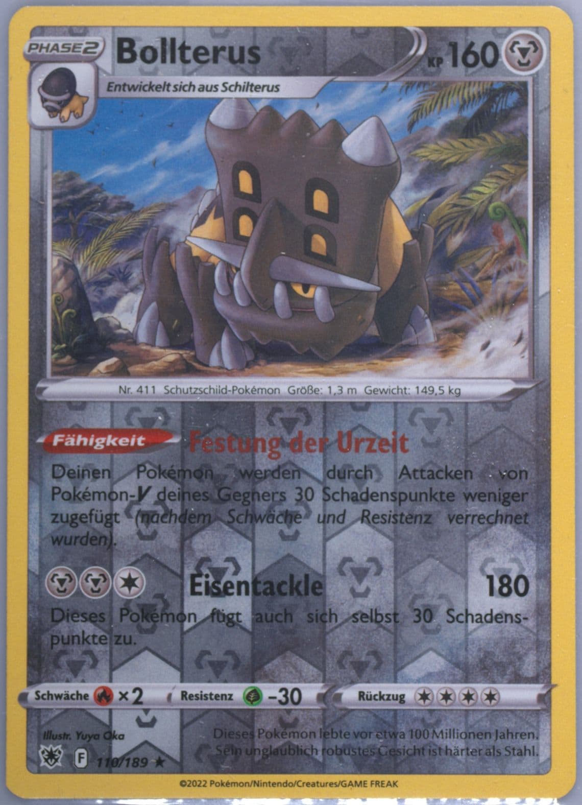 Bollterus-Reverse Foil German (110) 2022 Pokemon Sword & Shield Astral Radiance