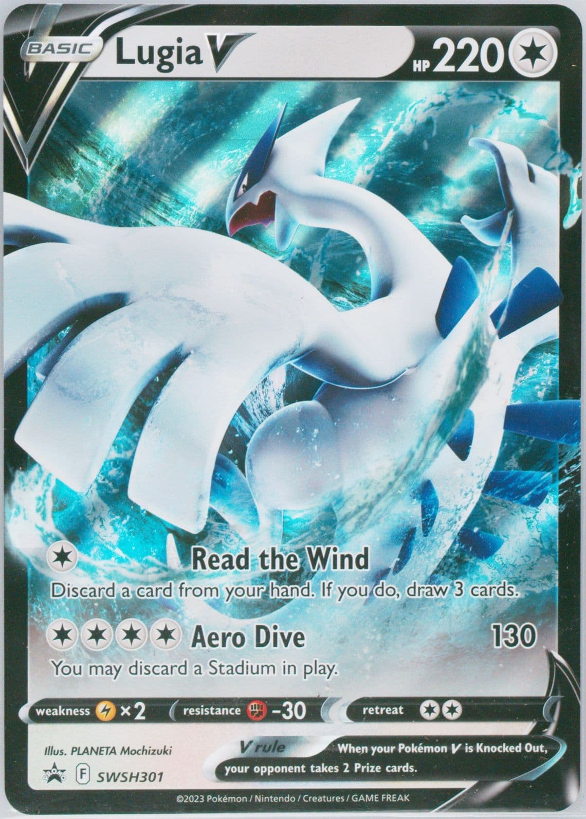 Lugia V Crown Zenith Special Collection Unown V & Lugia V-Jumbo (301) 2023 Pokemon Swsh Black Star Promo