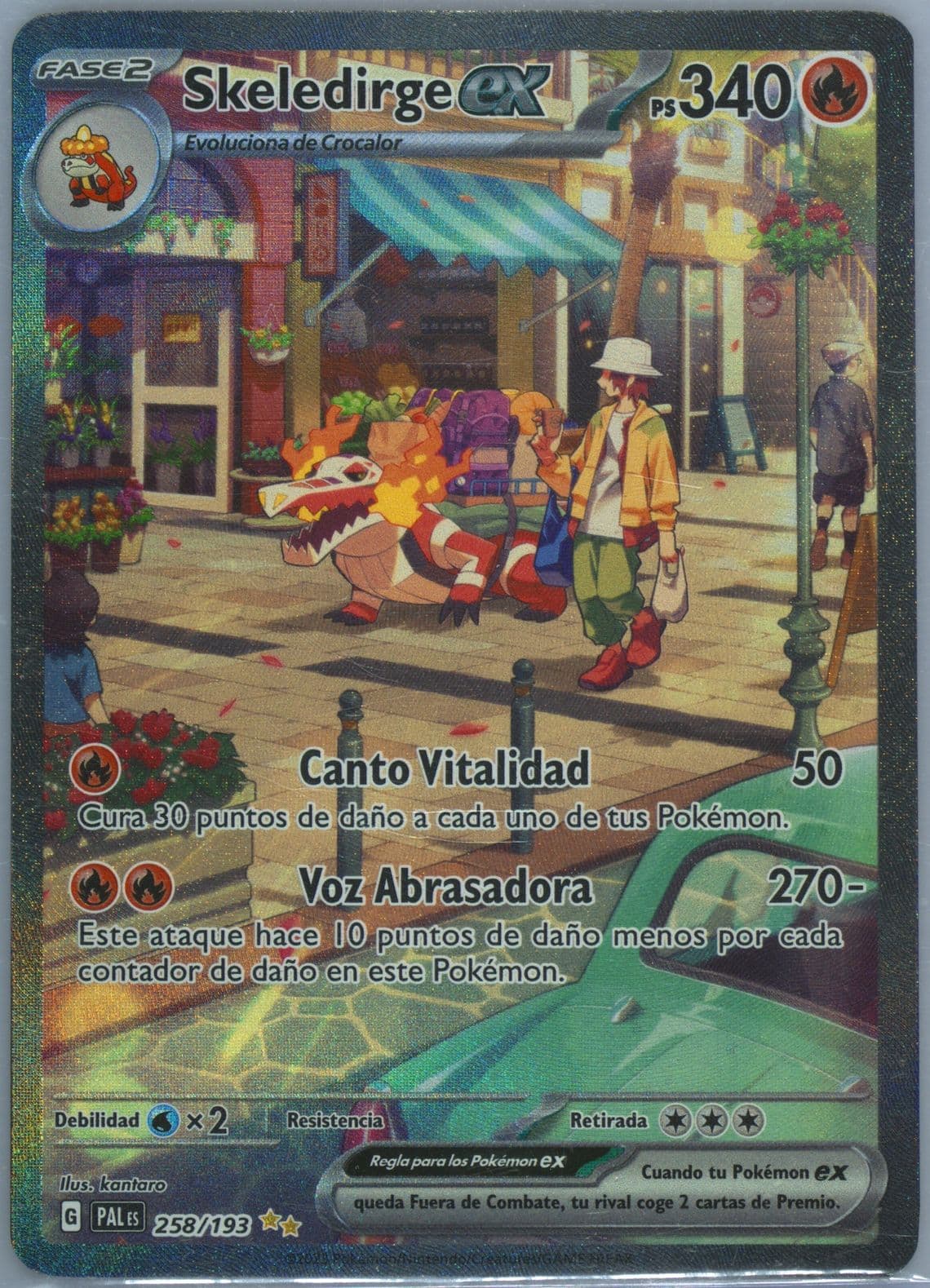 Skeledirge EX Special Illustration Rare (258) 2023 Pokemon Spanish Pal ES-Paldea Evolved