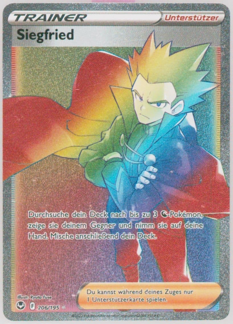 Full Art/Siegfried German-Secret (206) 2022 Pokemon Sword & Shield Silver Tempest