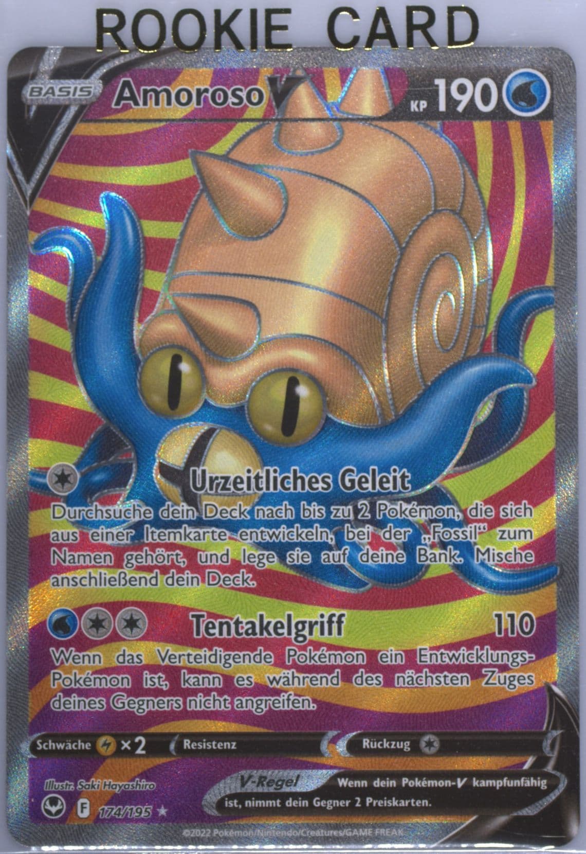 Full Art/Amoroso V German (174) 2022 Pokemon Sword & Shield Silver Tempest