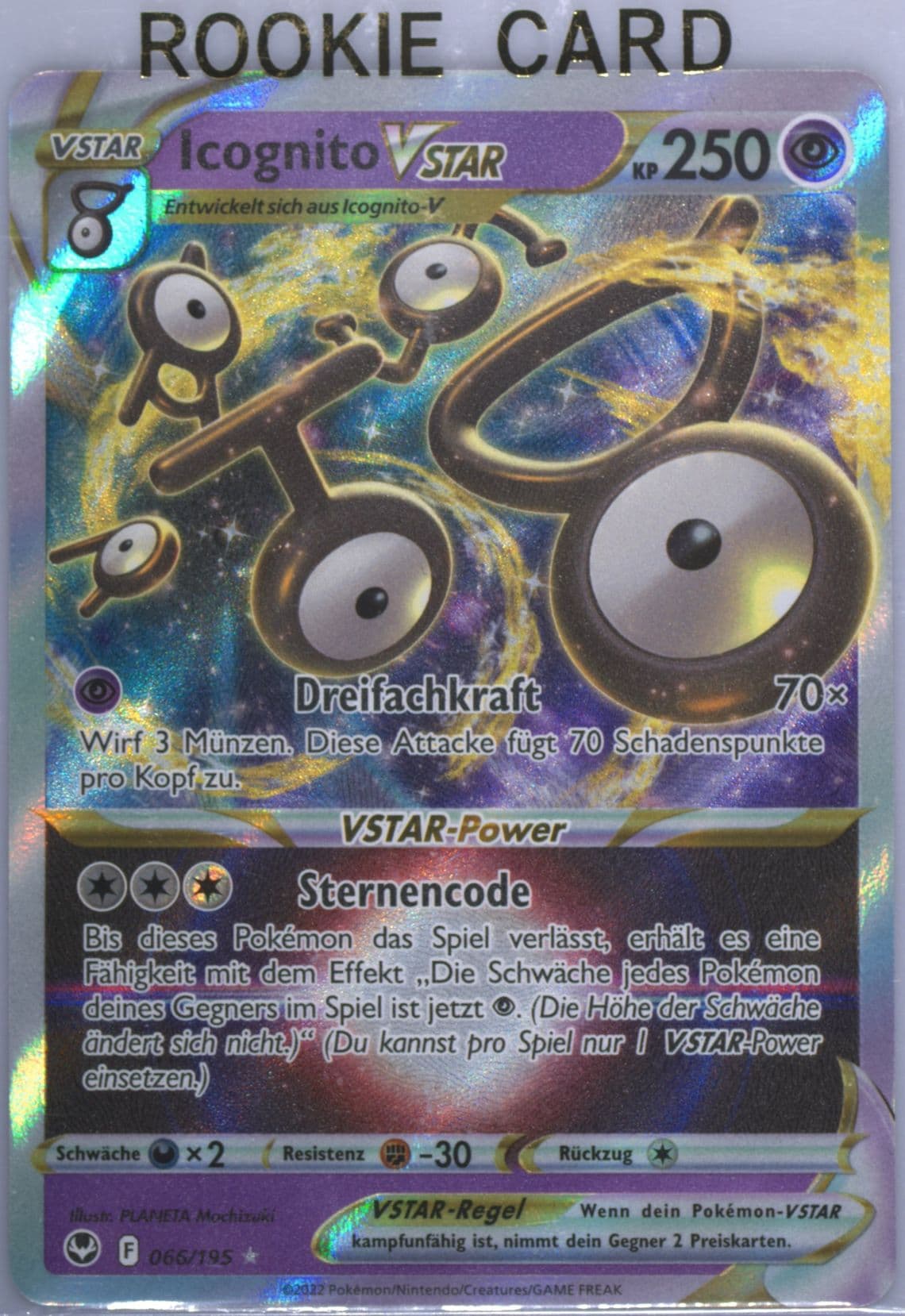 Icognito Vstar German (066) 2022 Pokemon Sword & Shield Silver Tempest