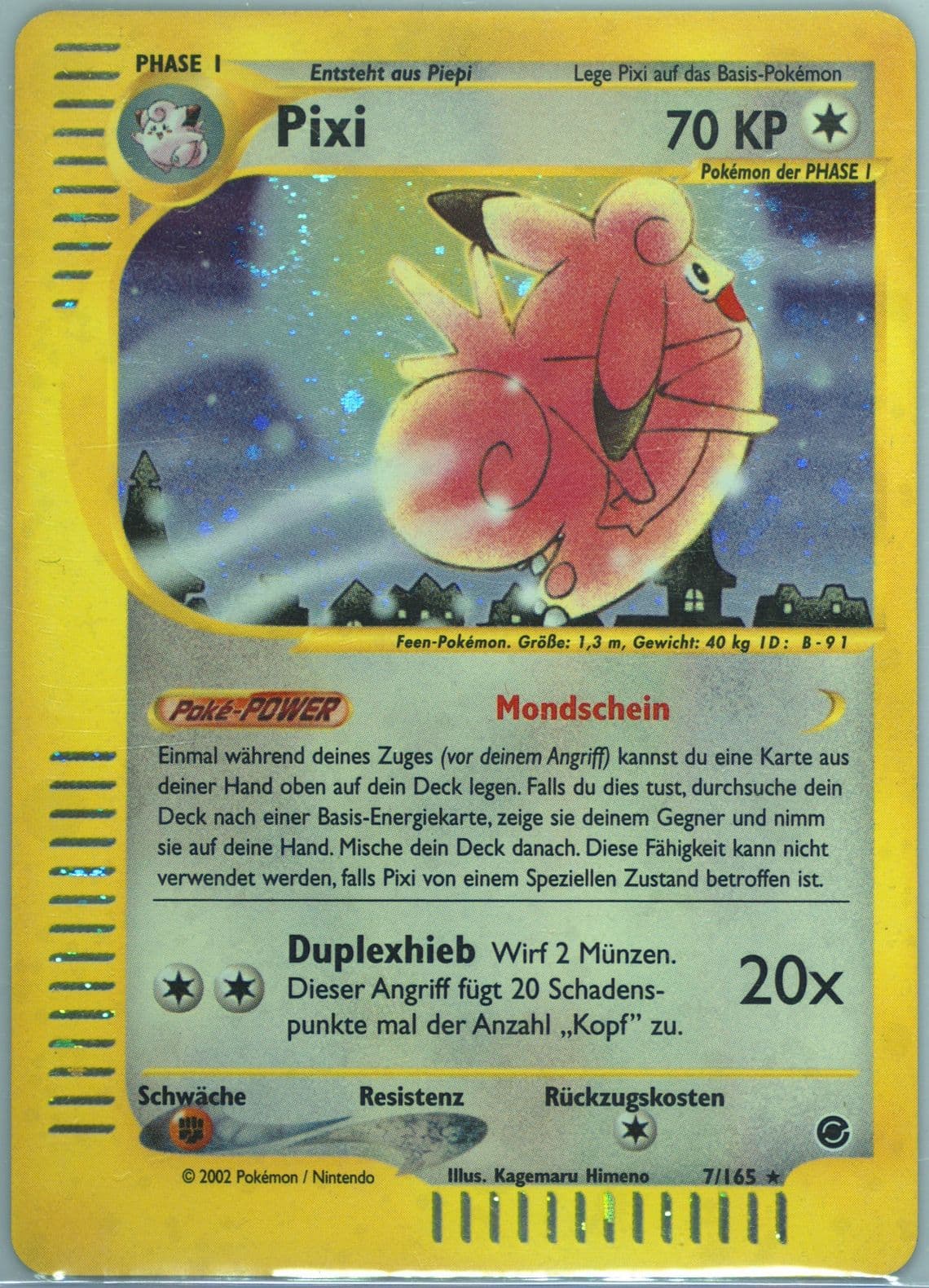Pixi-Holo German (7) 2002 Pokemon Expedition