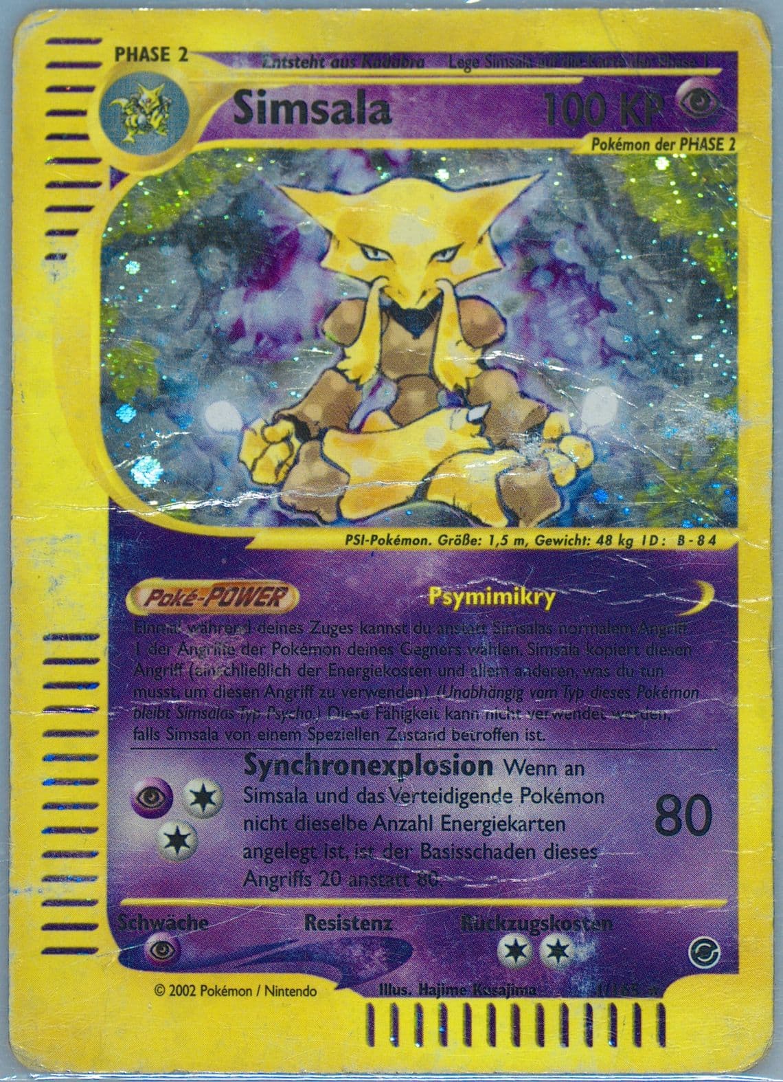 Simsala-Holo German (1) 2002 Pokemon Expedition