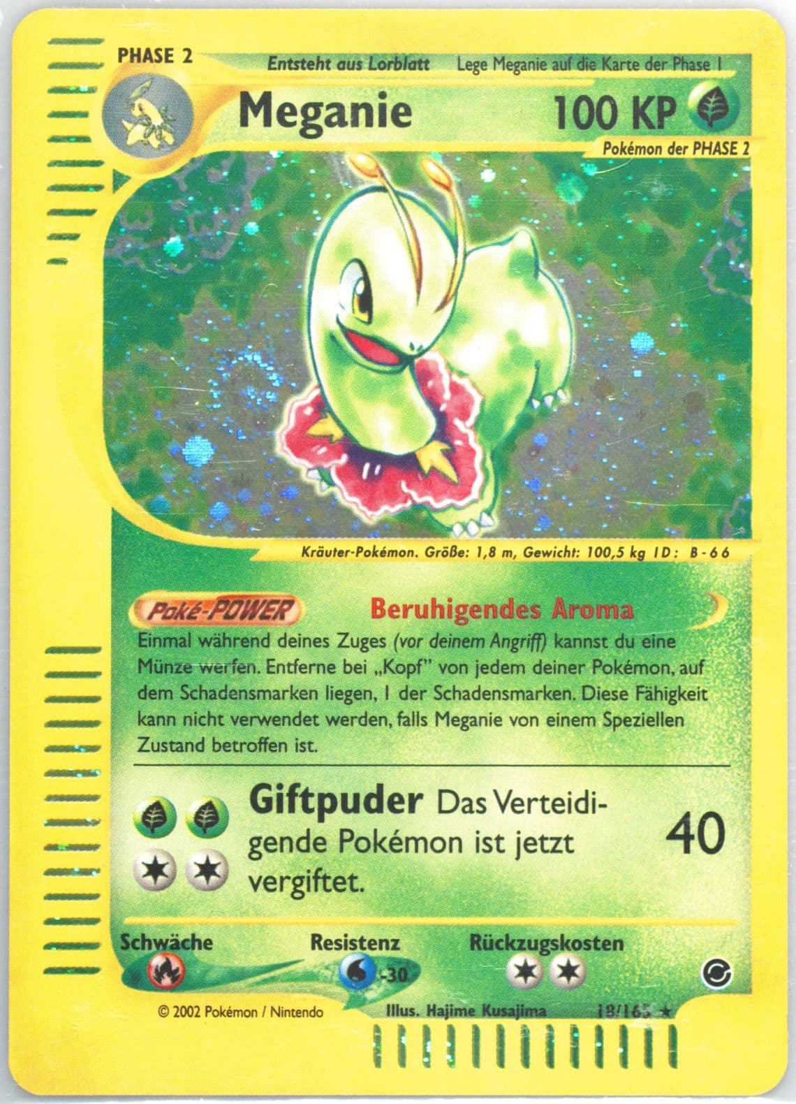 Meganie-Holo German (18) 2002 Pokemon Expedition