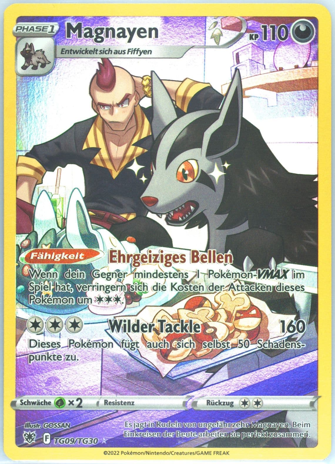 Full Art/Magnayen German (TG09) 2022 Pokemon Sword & Shield Astral Radiance