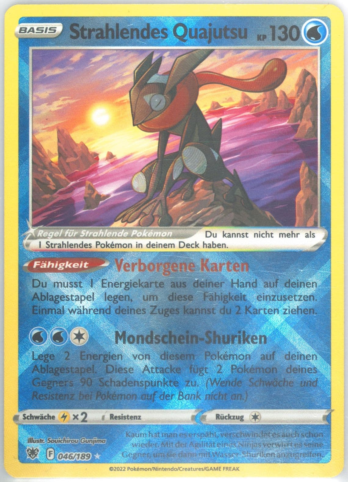 Strahlendes Quajutsu German (046) 2022 Pokemon Sword & Shield Astral Radiance
