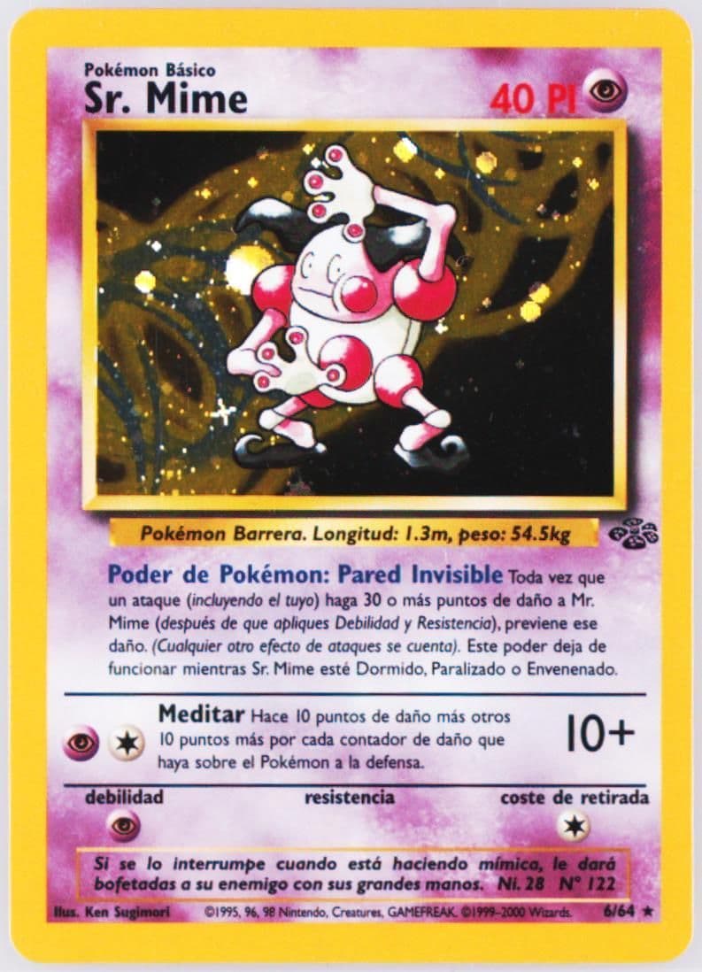 Sr. Mime-Holo (6) 2000 Pokemon Spanish Jungle