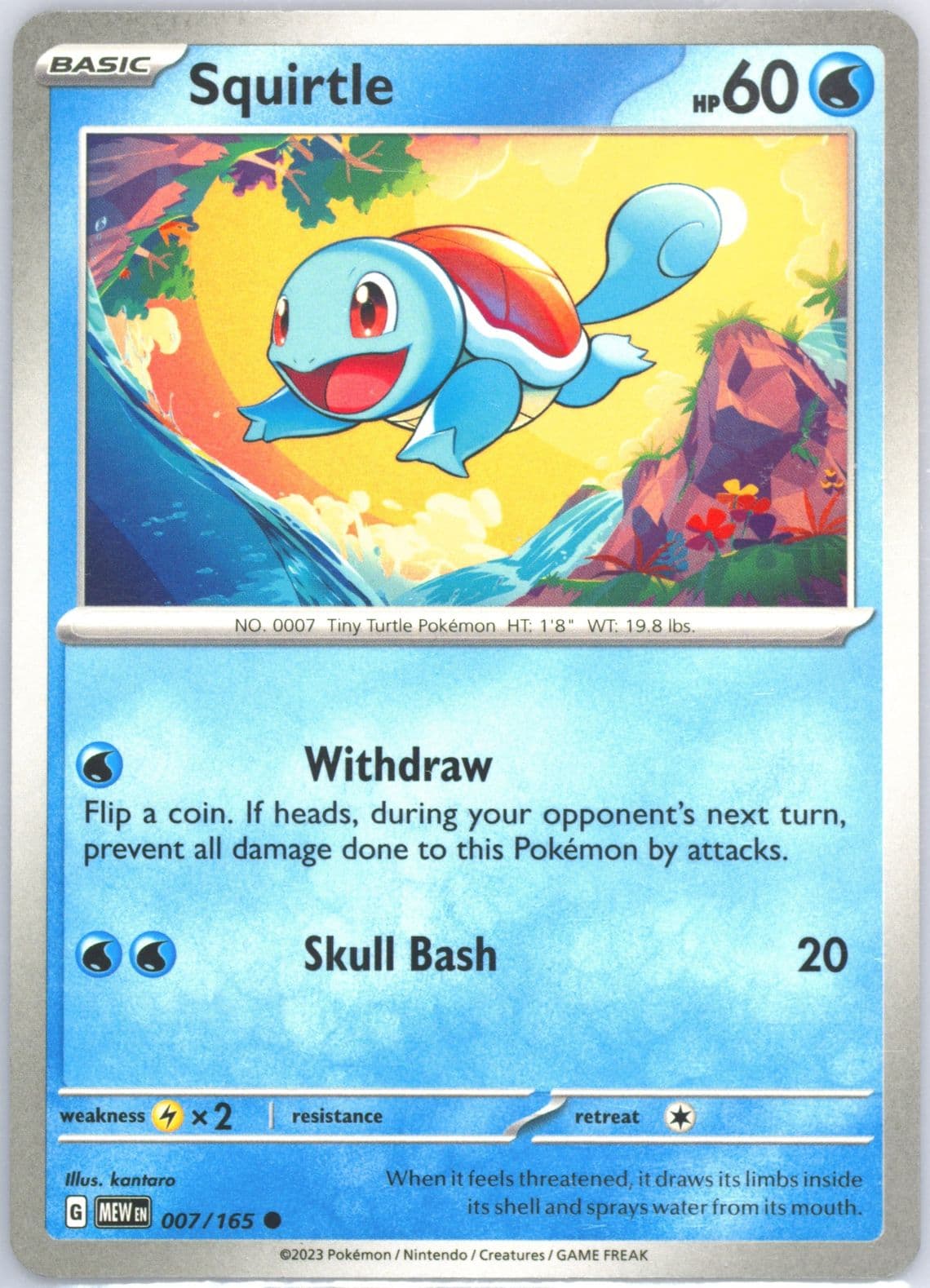 Squirtle (007) 2023 Pokemon Mew EN-151