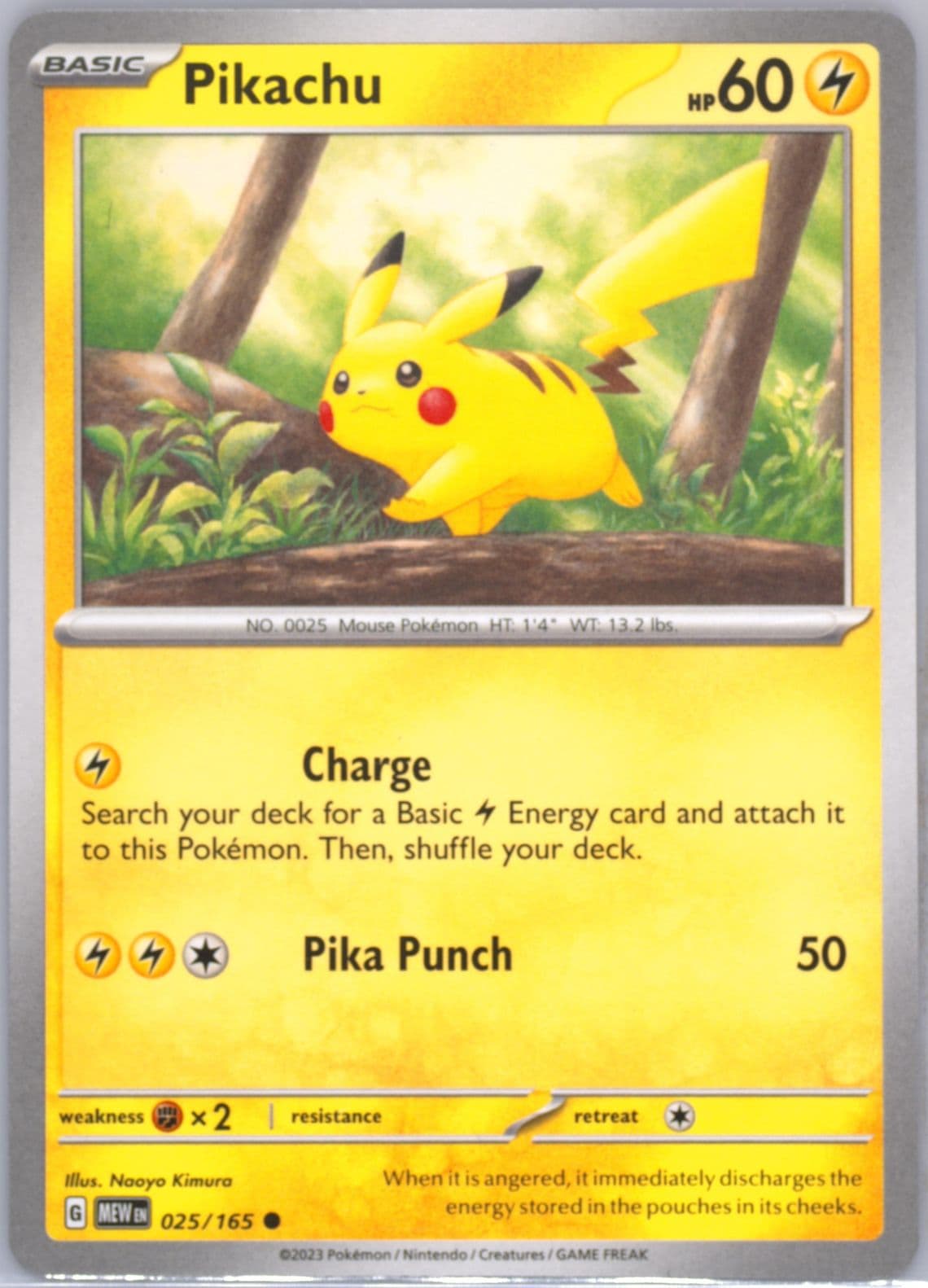 Pikachu (025) 2023 Pokemon Mew EN-151