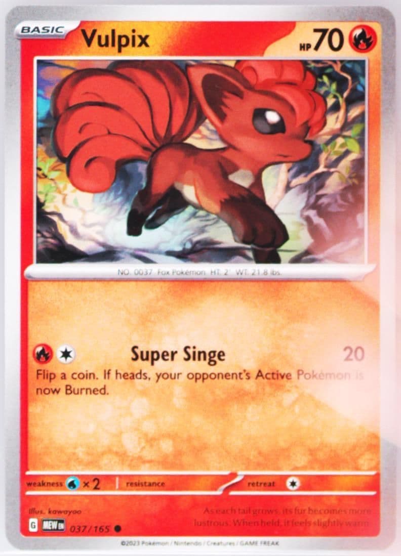 Vulpix (037) 2023 Pokemon Mew EN-151