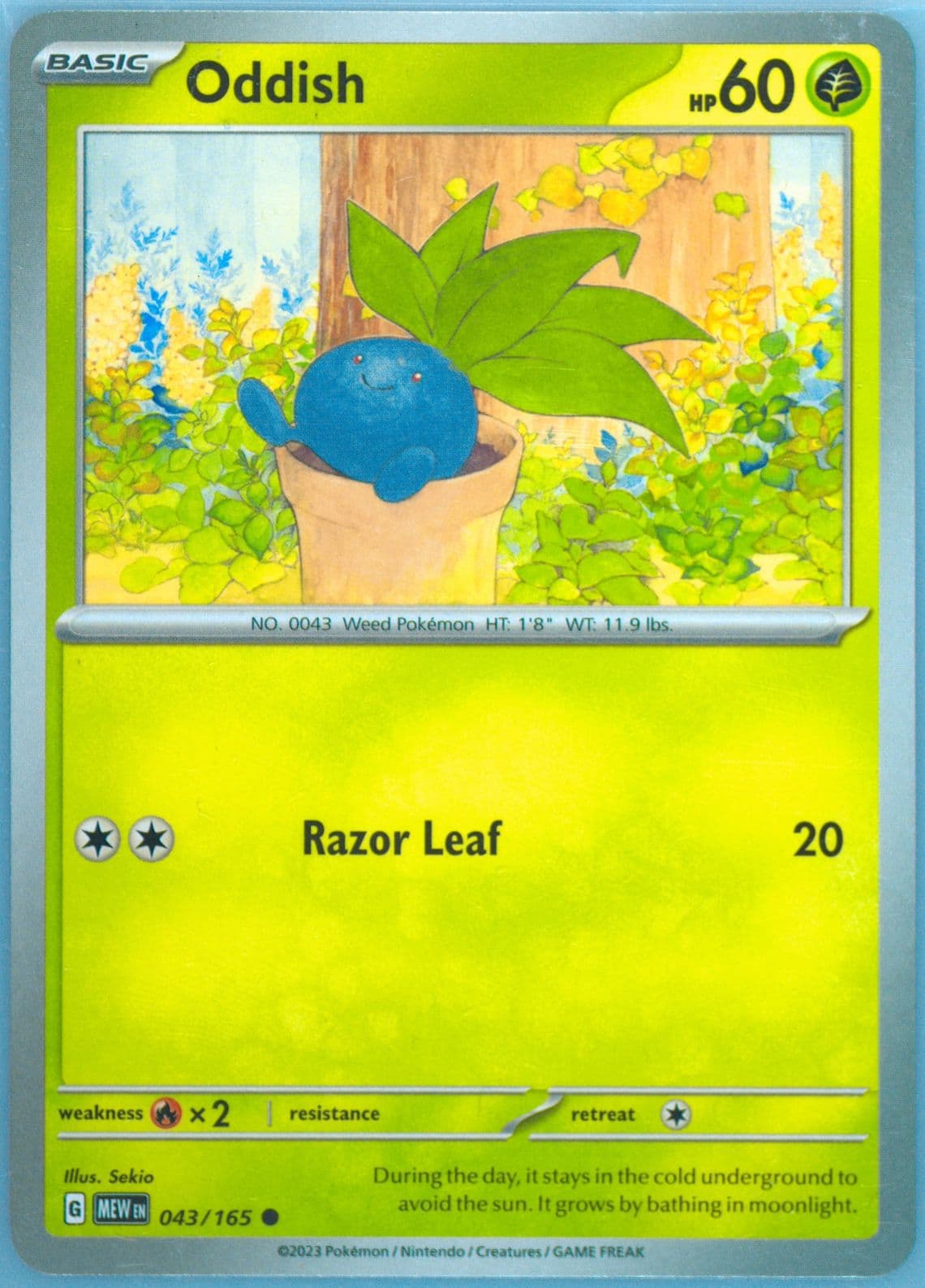 Oddish (043) 2023 Pokemon Mew EN-151