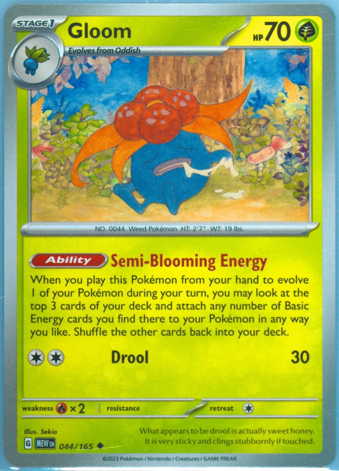 Gloom (044) 2023 Pokemon Mew EN-151