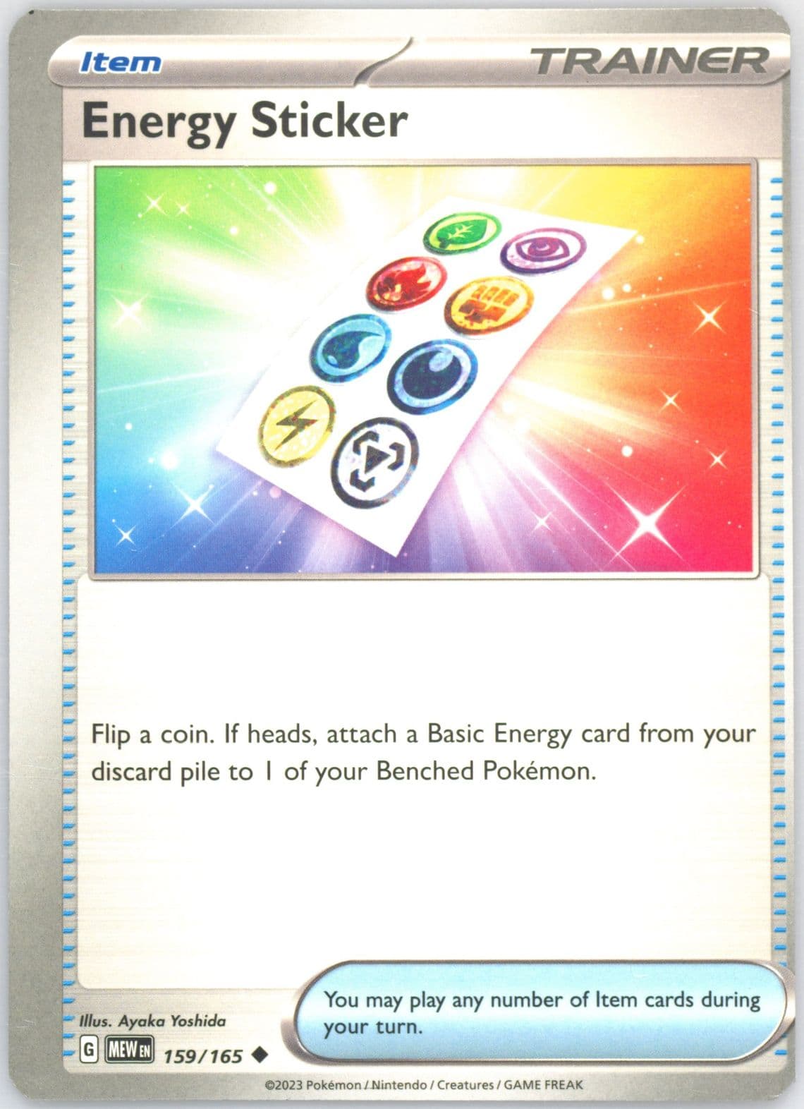 Energy Sticker (159) 2023 Pokemon Mew EN-151