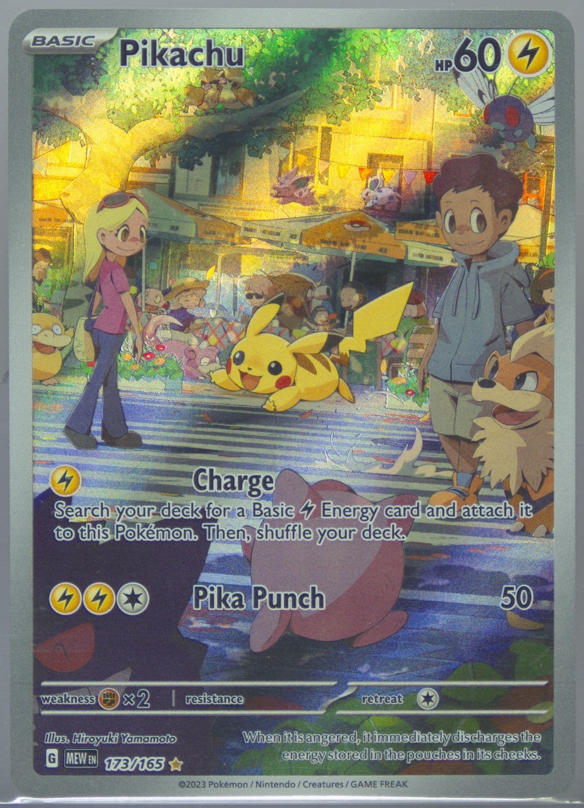 Pikachu Illustration Rare (173) 2023 Pokemon Mew EN-151