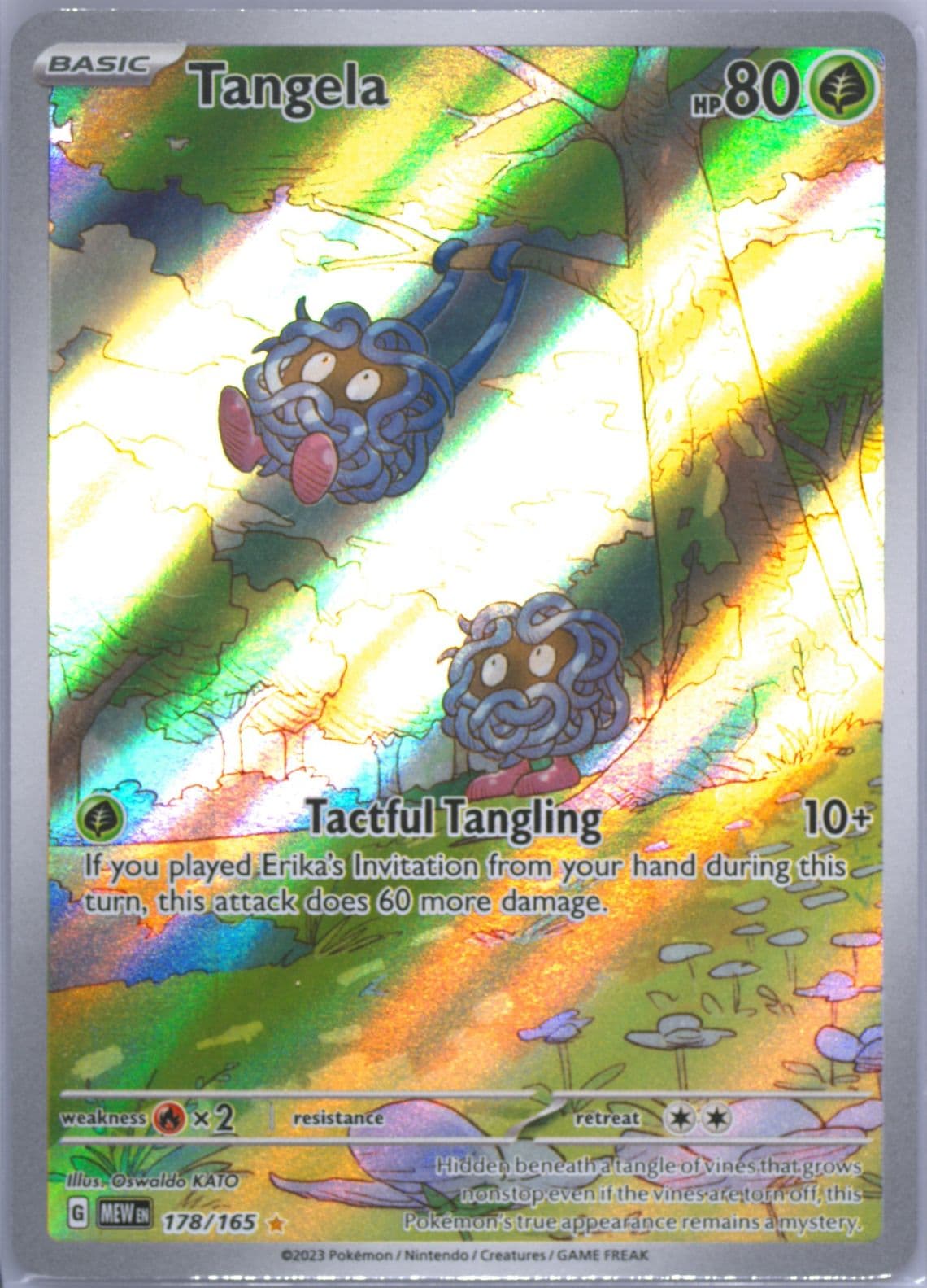 Tangela Illustration Rare (178) 2023 Pokemon Mew EN-151