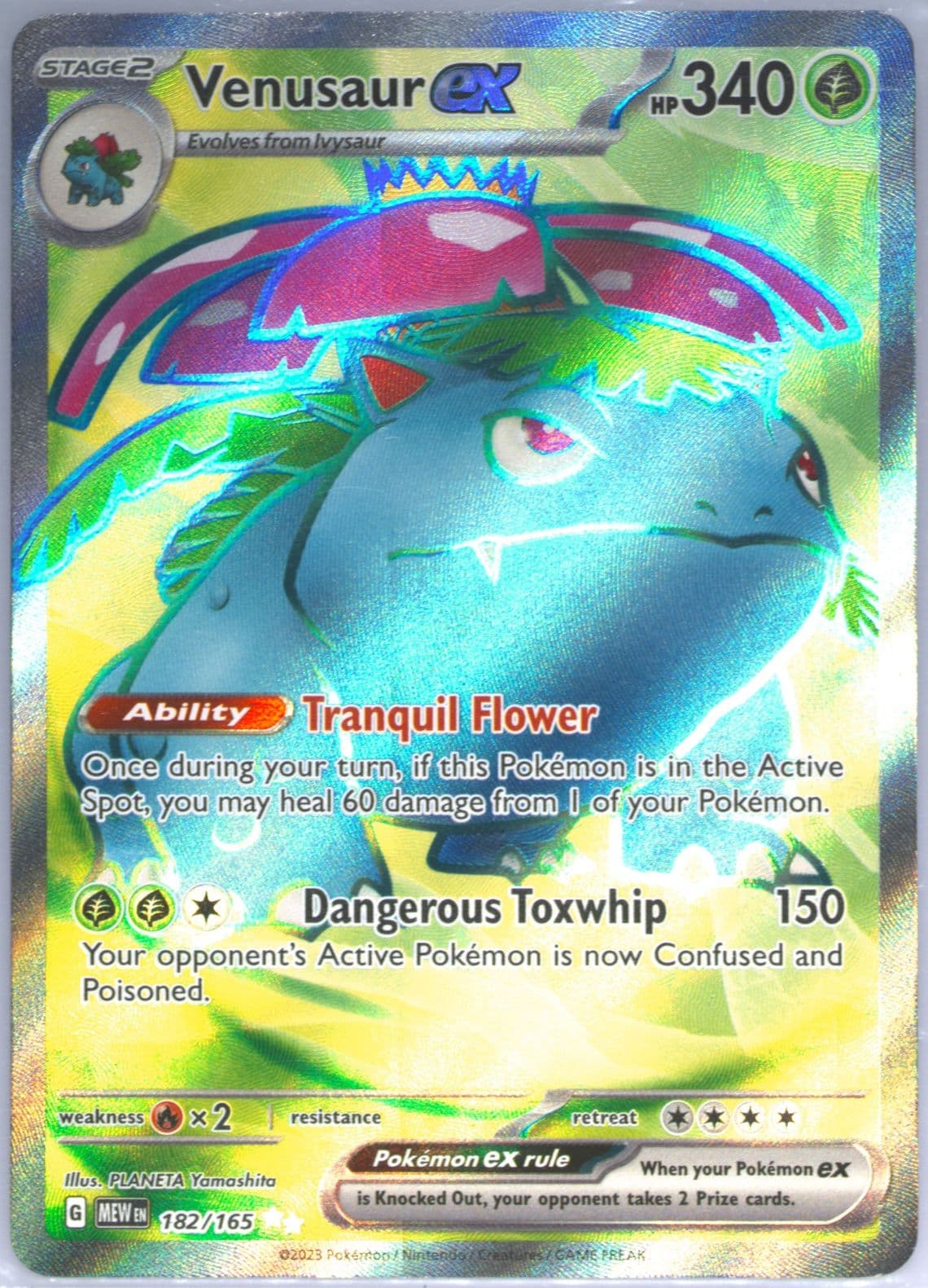 Venusaur EX Ultra Rare (182) 2023 Pokemon Mew EN-151