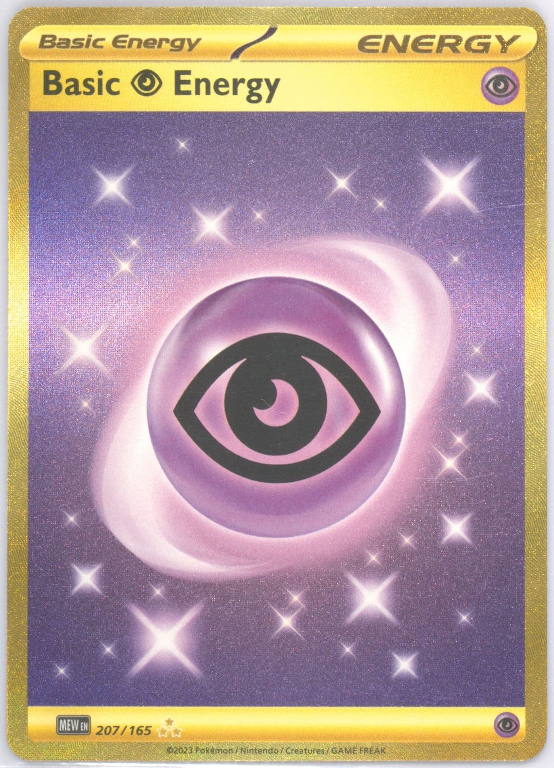 Basic Psychic Energy Hyper Rare (207) 2023 Pokemon Mew EN-151
