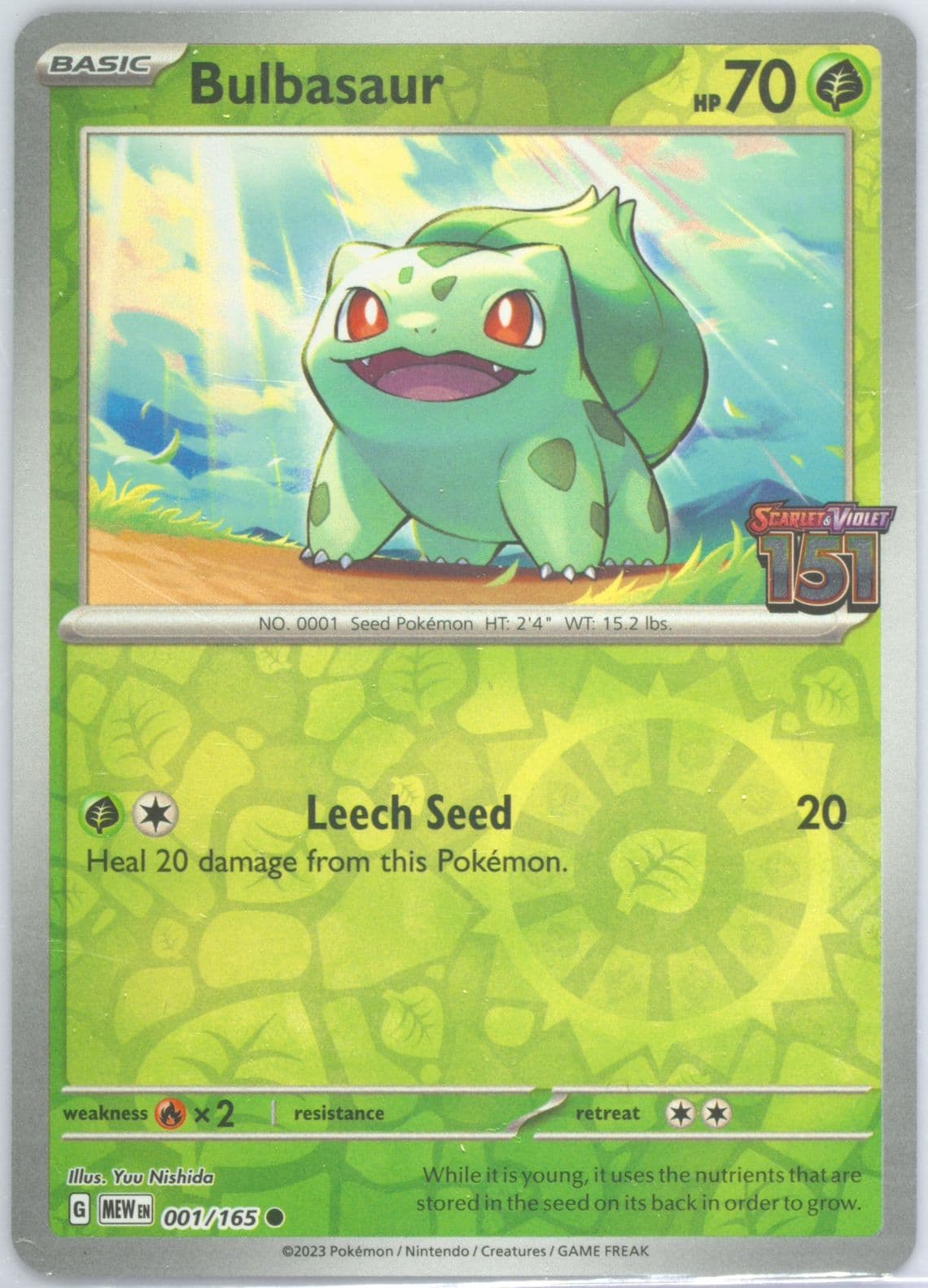 Bulbasaur Best Buy Exclusive (001) 2023 Pokemon Mew EN-151