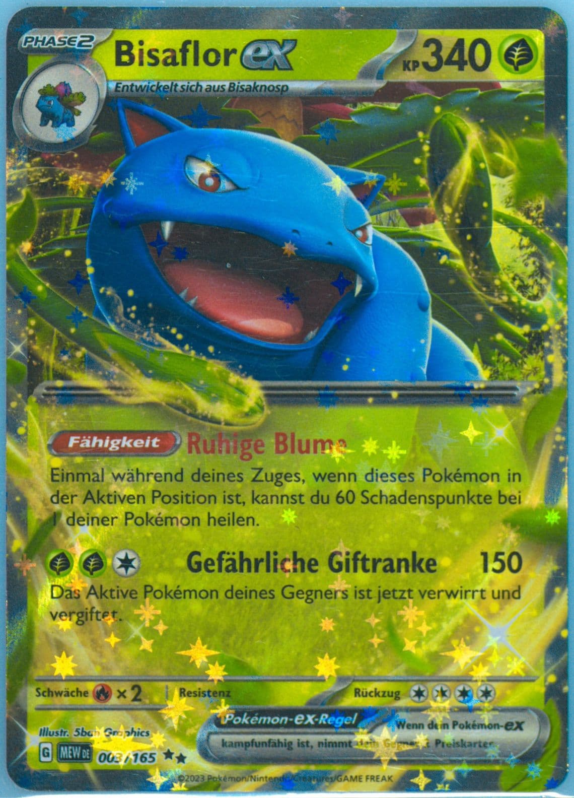 Venusaur EX (003) 2023 Pokemon German Mew de-151