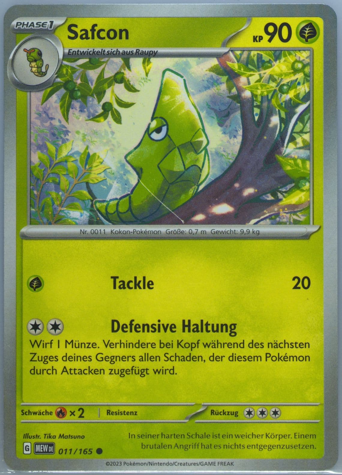 Metapod (011) 2023 Pokemon German Mew de-151