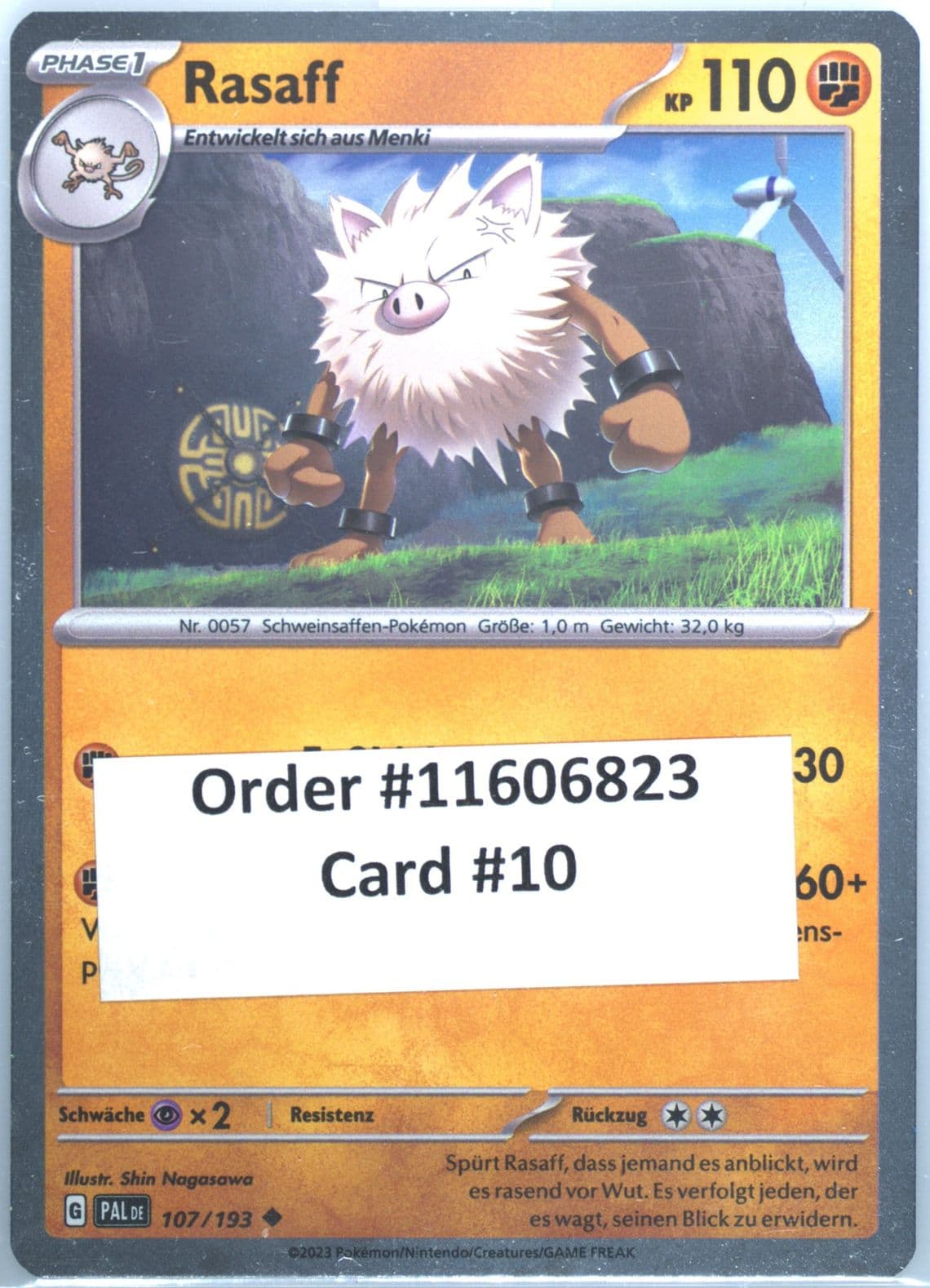 Primeape (107) 2023 Pokemon German Pal de-Paldea Evolved