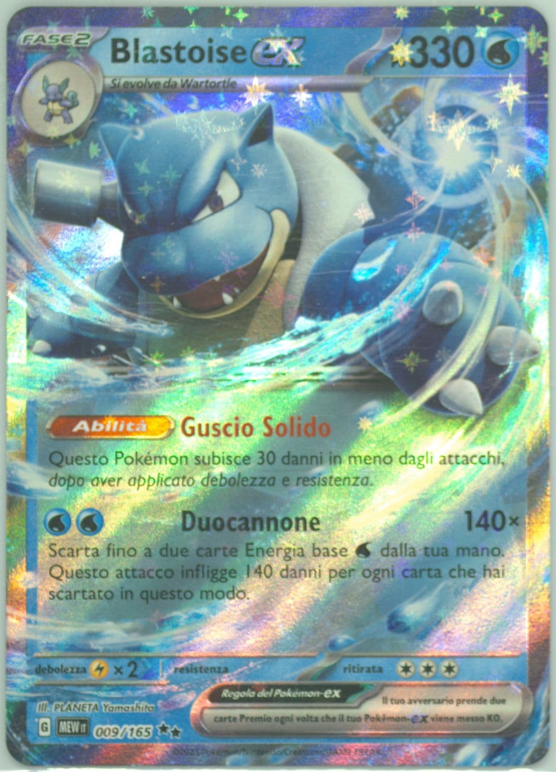 Blastoise EX (009) 2023 Pokemon Italian Mew It-151