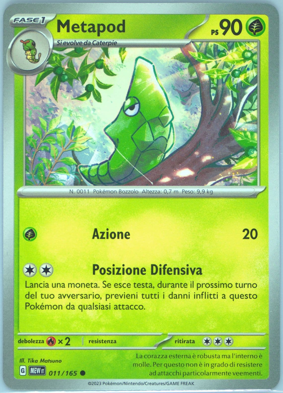 Metapod (011) 2023 Pokemon Italian Mew It-151