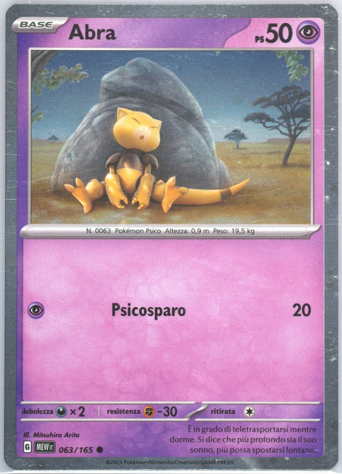 Abra (063) 2023 Pokemon Italian Mew It-151