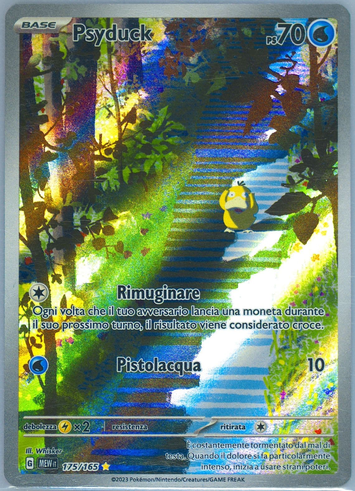 Psyduck Illustration Rare (175) 2023 Pokemon Italian Mew It-151