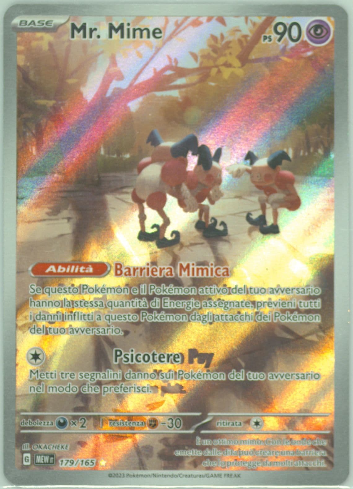 Mr. Mime Illustration Rare (179) 2023 Pokemon Italian Mew It-151