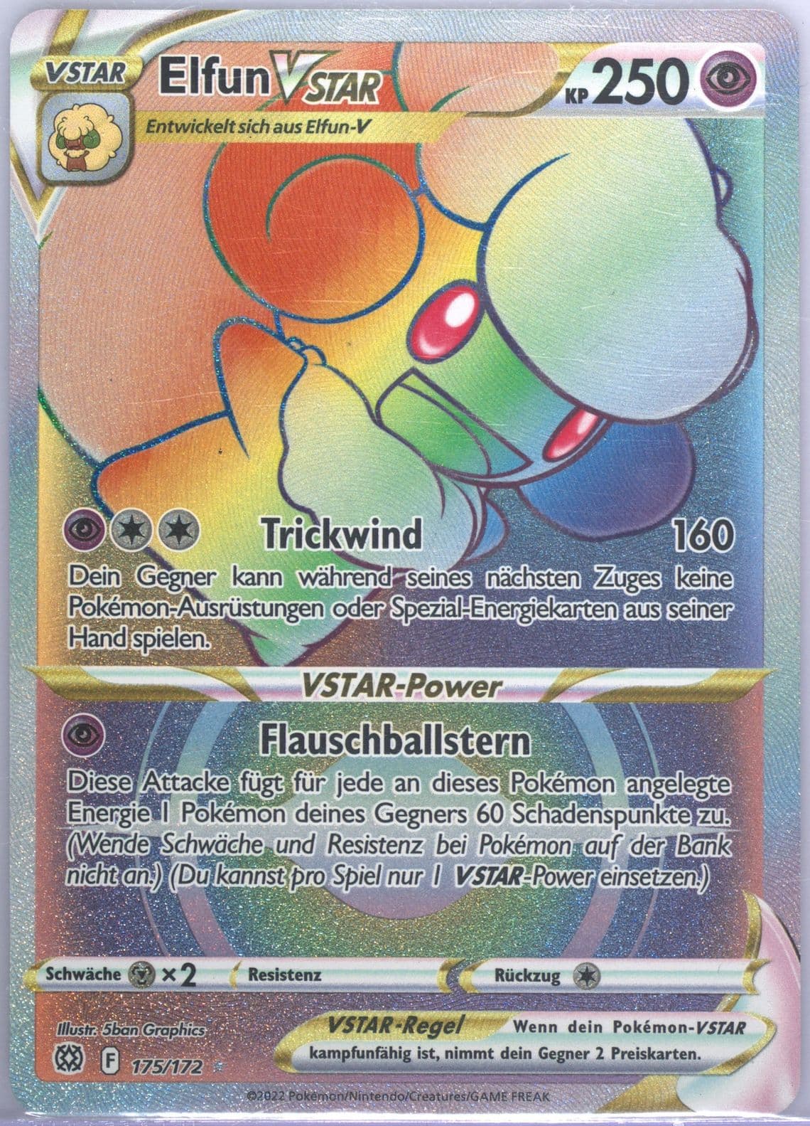 Full Art/Elfun Vstar German-Secret (175) 2022 Pokemon Sword & Shield Brilliant Stars