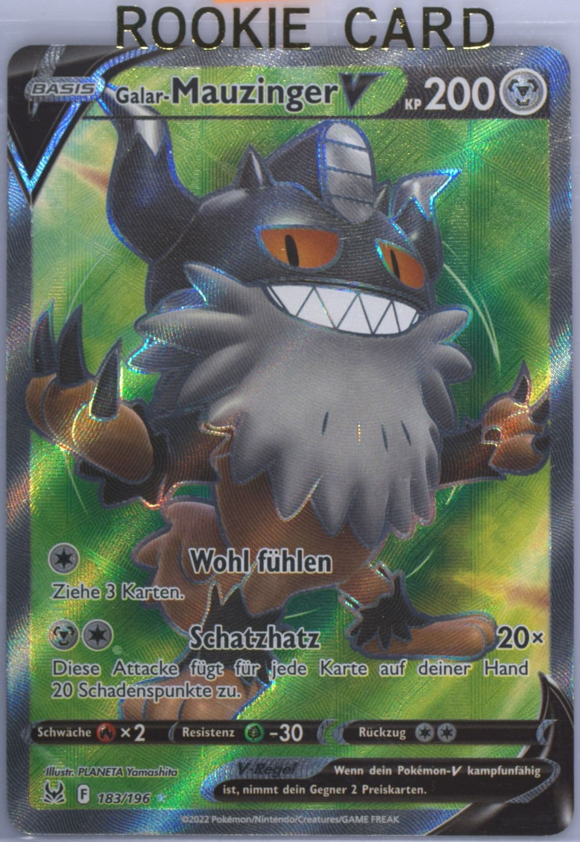 Full Art/Galar-Mauzinger V German (183) 2022 Pokemon Sword & Shield Lost Origin