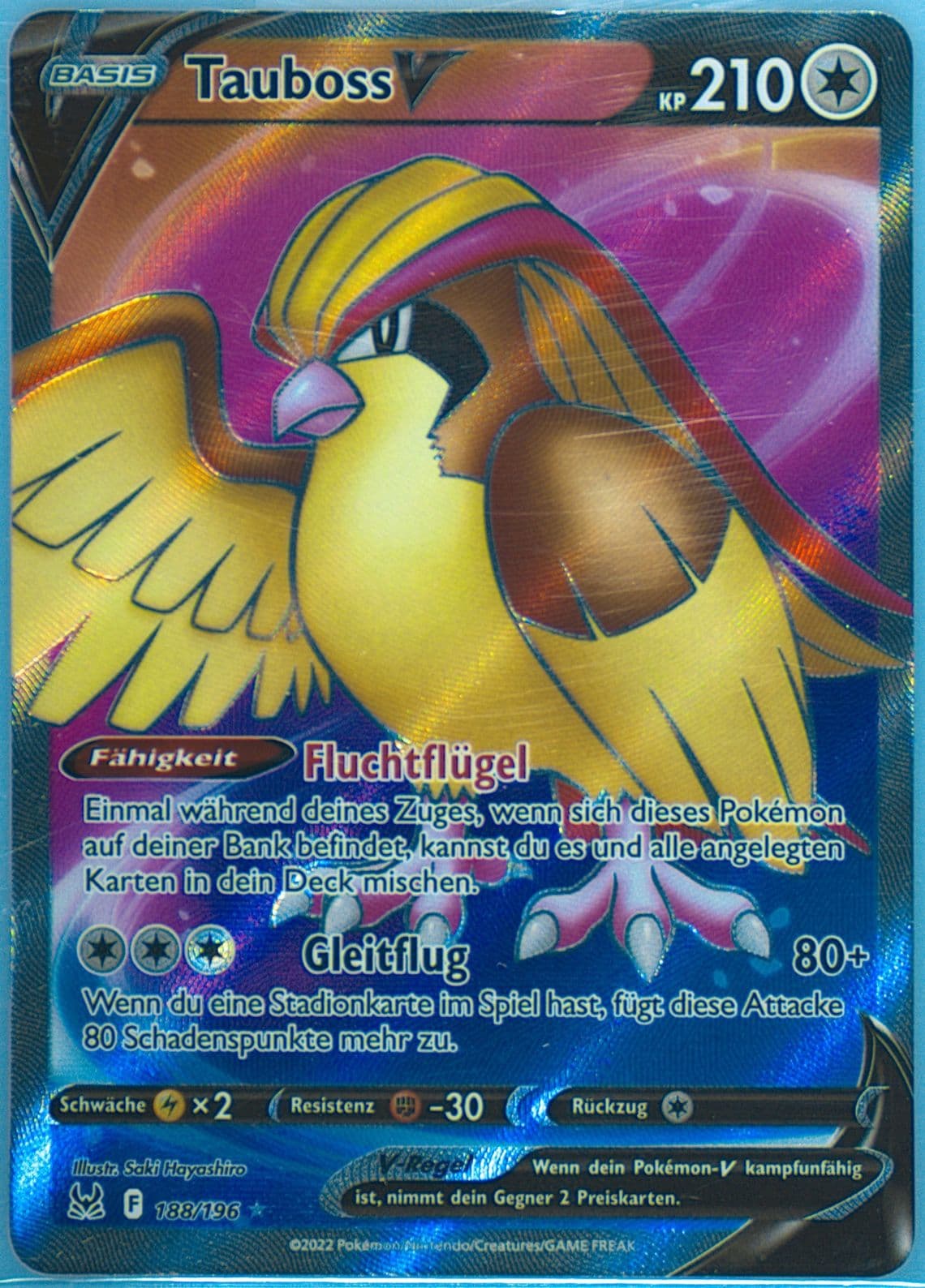 Full Art/Tauboss V German (188) 2022 Pokemon Sword & Shield Lost Origin