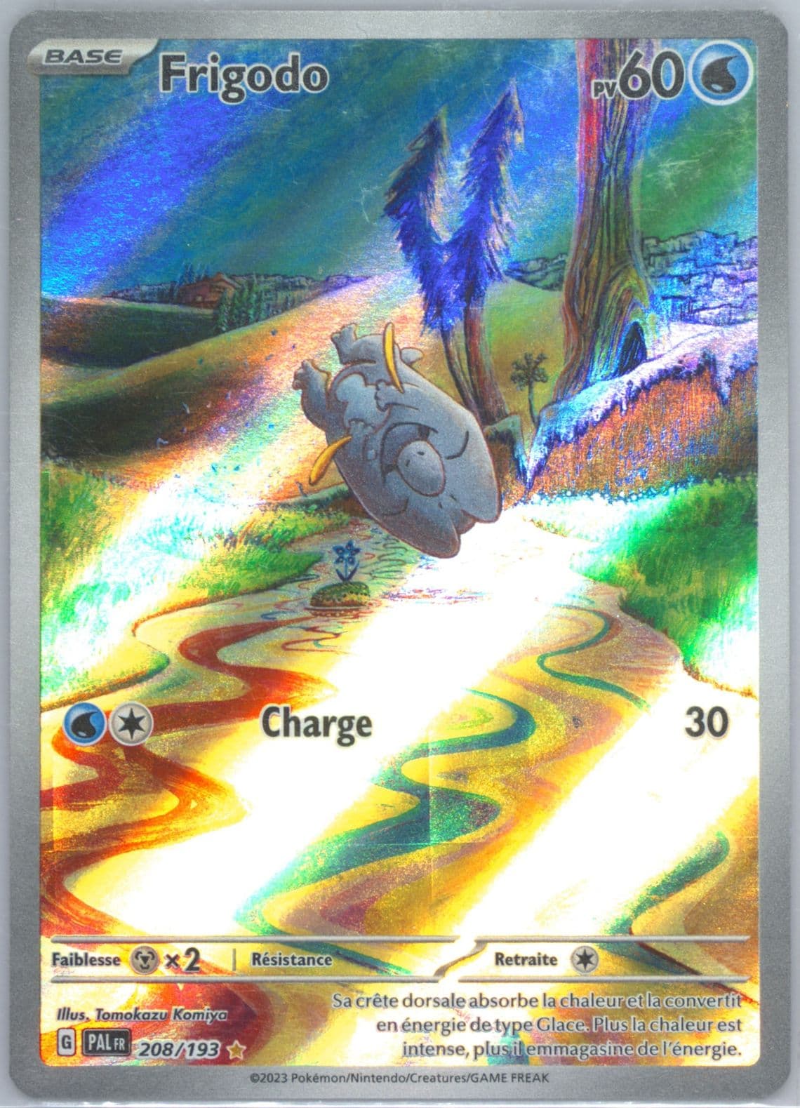Frigibax Illustration Rare (208) 2023 Pokemon French Pal FR-Paldea Evolved
