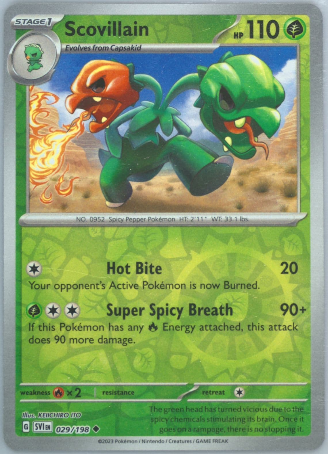 Scovillain Reverse Holo (029) 2023 Pokemon Svi EN-Scarlet & Violet