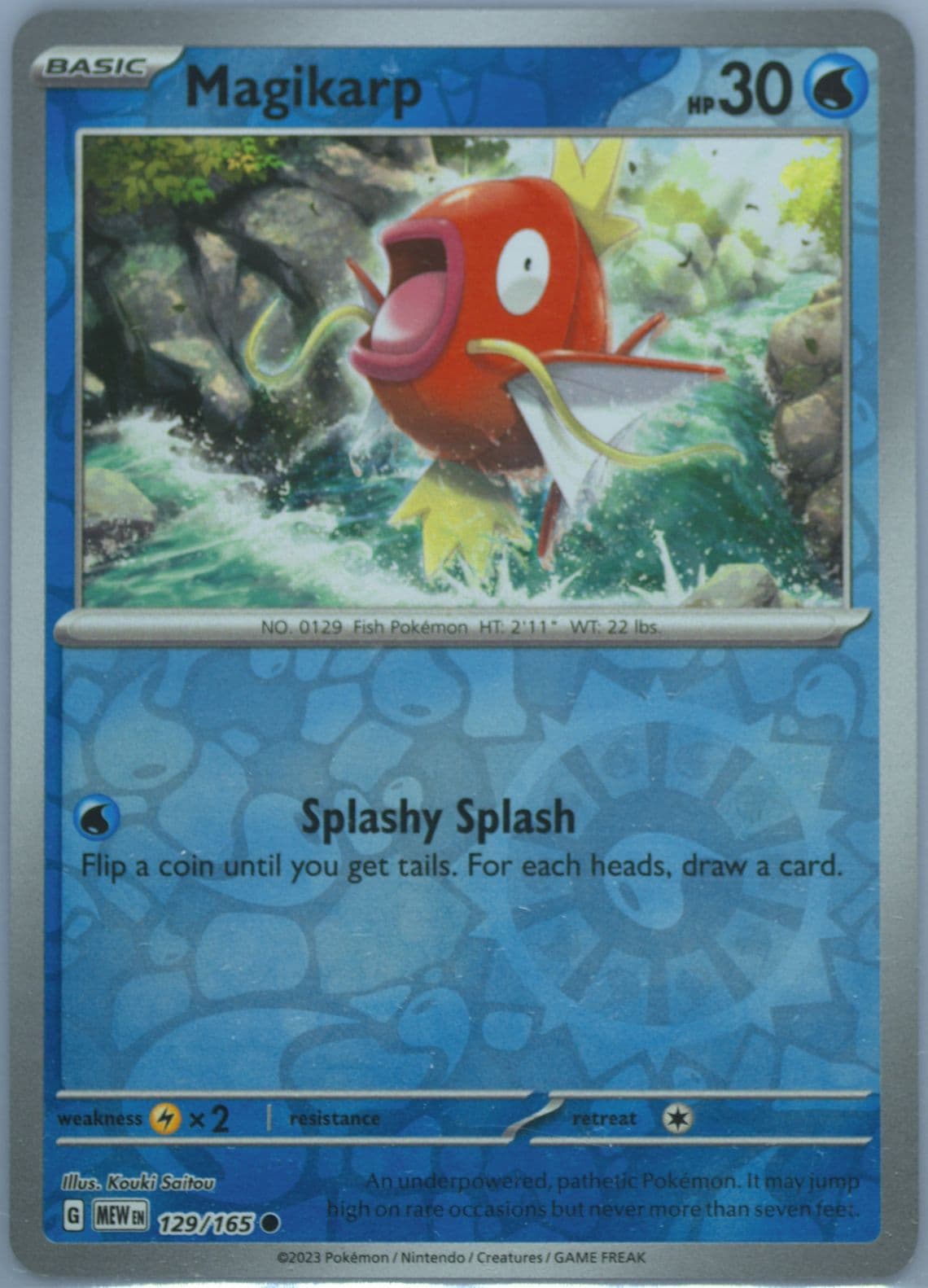 Magikarp Reverse Holo (129) 2023 Pokemon Mew EN-151